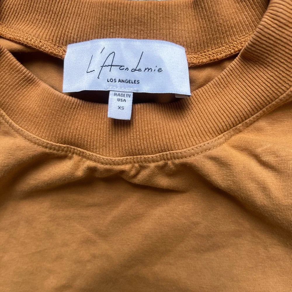 L’academie mini t shirt dress size xs from Revolve neutral nude color like-new - Picture 4 of 5